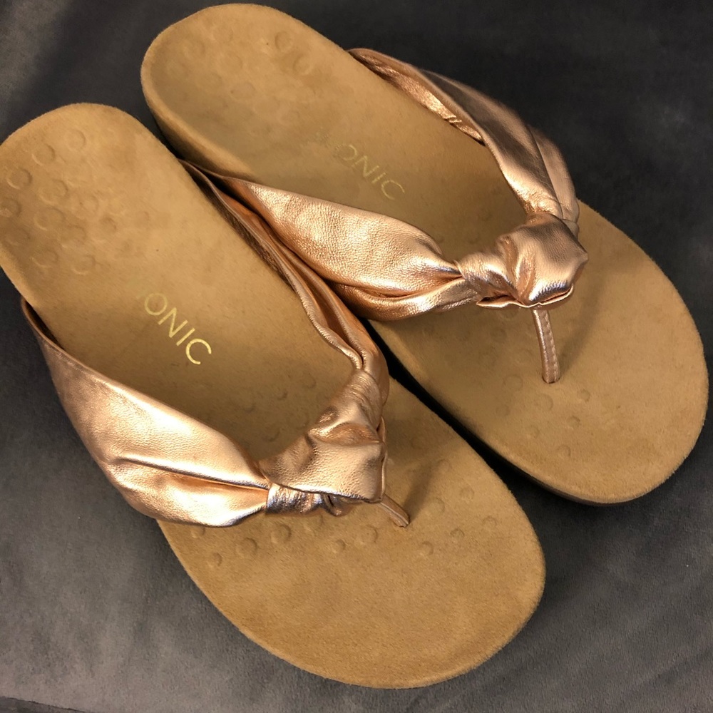 Vionic Pippa Sandals Women’s 8.5M Rose Gold